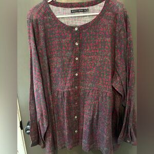 Gudrun Sjoden Multicolor Button-Up tunic style Blouse